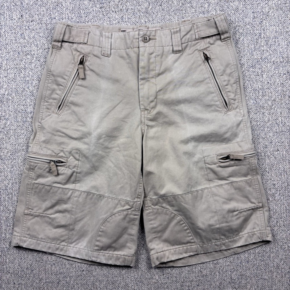 Express EXP Carpenter Shorts Khaki Cargo Utility Outdoor Casual Men's Size 31W
